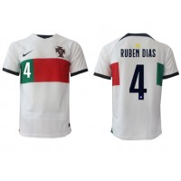 Portugal Ruben Dias #4 Replica Away Shirt World Cup 2022 Short Sleeve